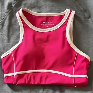 WILO the Label Piper Bra Pink with White Trim, size M